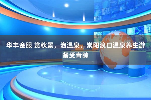 华丰金服 赏秋景，泡温泉，崇阳浪口温泉养生游备受青睐