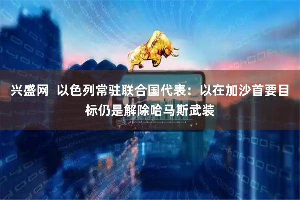 兴盛网  以色列常驻联合国代表：以在加沙首要目标仍是解除哈马斯武装